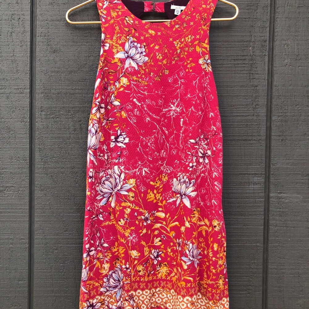 Open back shift dress
